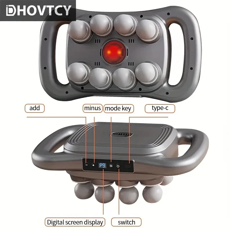 DHovtcy 8-Head Massage Gun