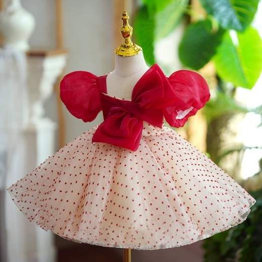 Girls One Year Old Celebration Dress Grab Pettiskirt