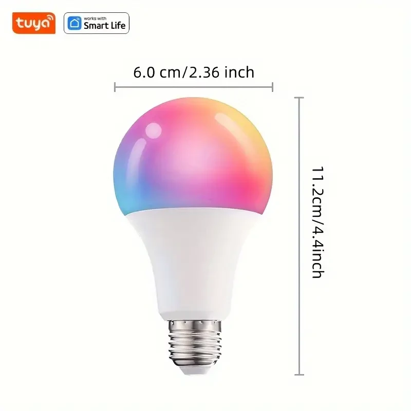 4pcs Tuya Smart Wi-Fi LED Light Bulbs