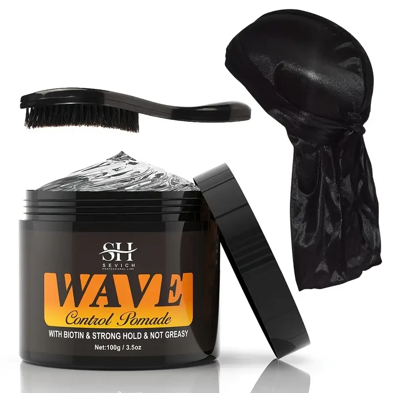 Wave Pomade Kit with Comb & Silky Durag