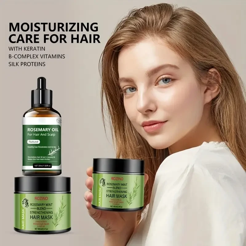 2pcs Rosemary Hair Mask Hair Care