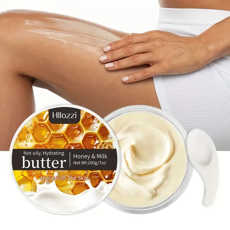 Hllozzi Honey & Milk Hydrating Body Butter, 7oz