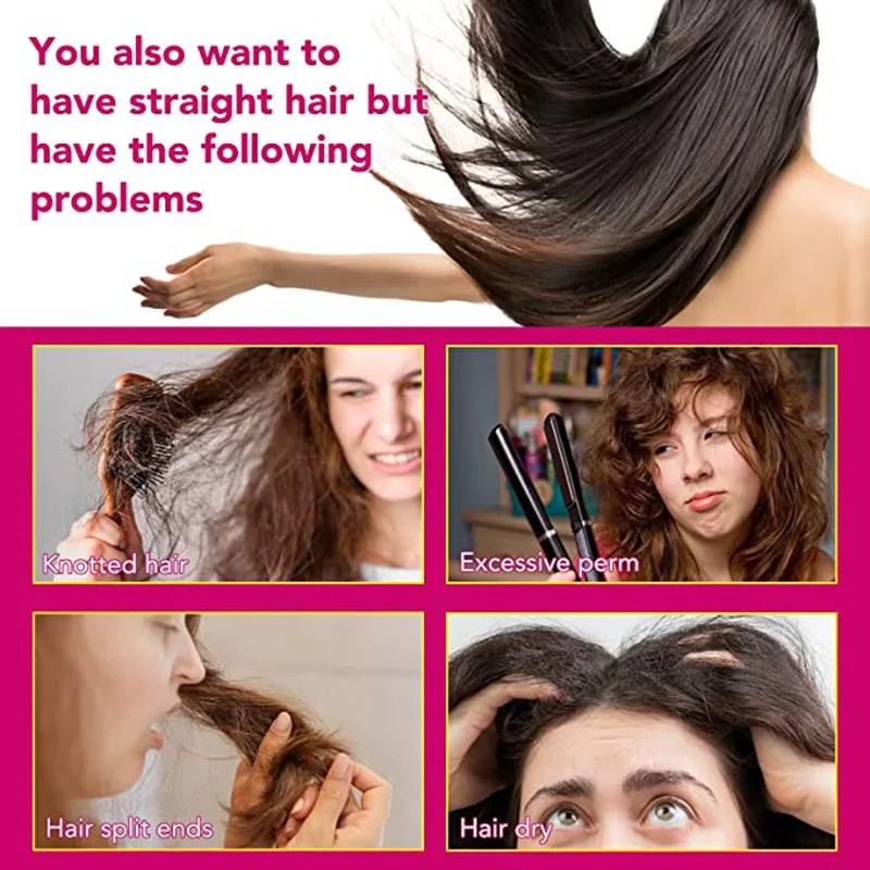 Protein Correcting Hair Straightener Cream Silk & Gloss for Frizz-Free, Nourished Hair