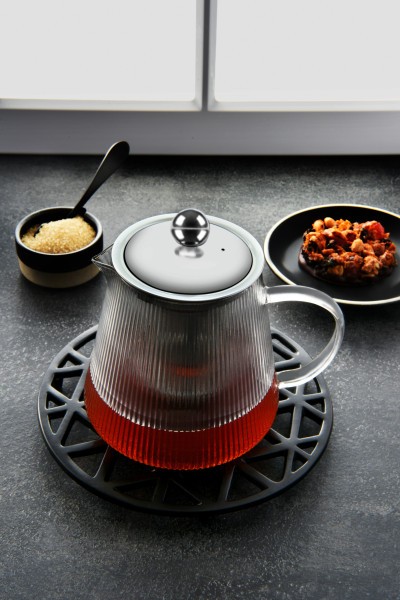 Infusion Teapot With Vertical Stripes 600ml  - Brew