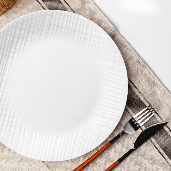 Linen Weave 12pc Dinnerware Set  - Corelle