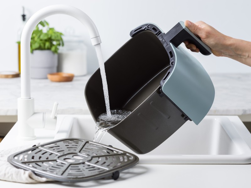 Bistro Smokey Blue Airfryer Basket - GreenPan