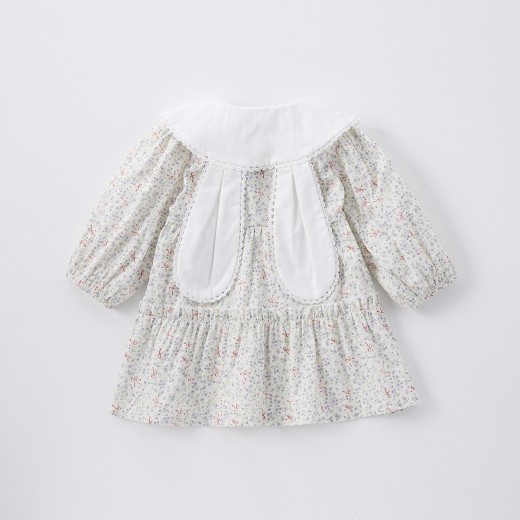 Baby Lapel Rabbit Ears Princess Dress