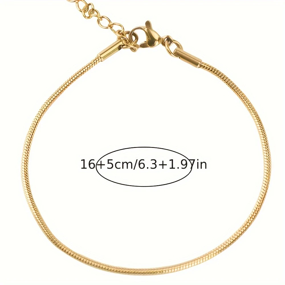 Nooxian Elegant Stainless Steel Bracelet for Women - Sleek, Simple Design with Unique Plating, Perfect for Everyday & Vacation Wear