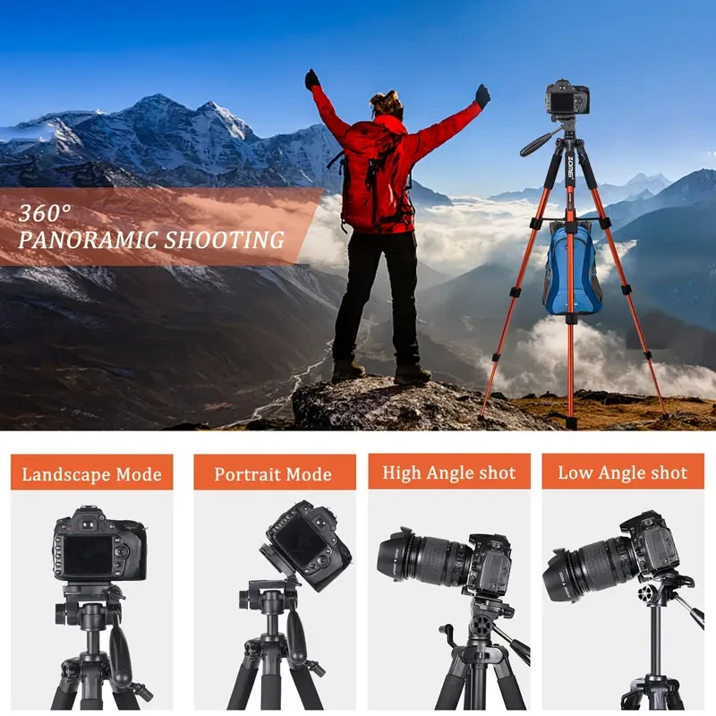 ZOMEI 55 Inch Aluminum Camera Tripod