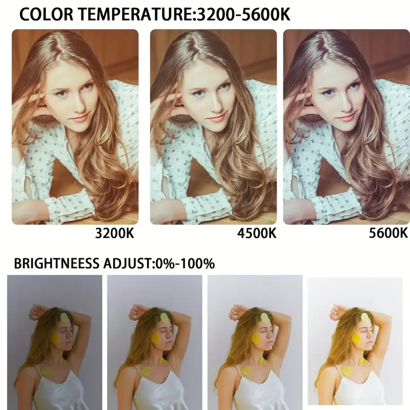 ZOMEI 10-Inch Square LED Fill Light with Adjustable Tripod