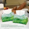 Oil Painting Tissue Box