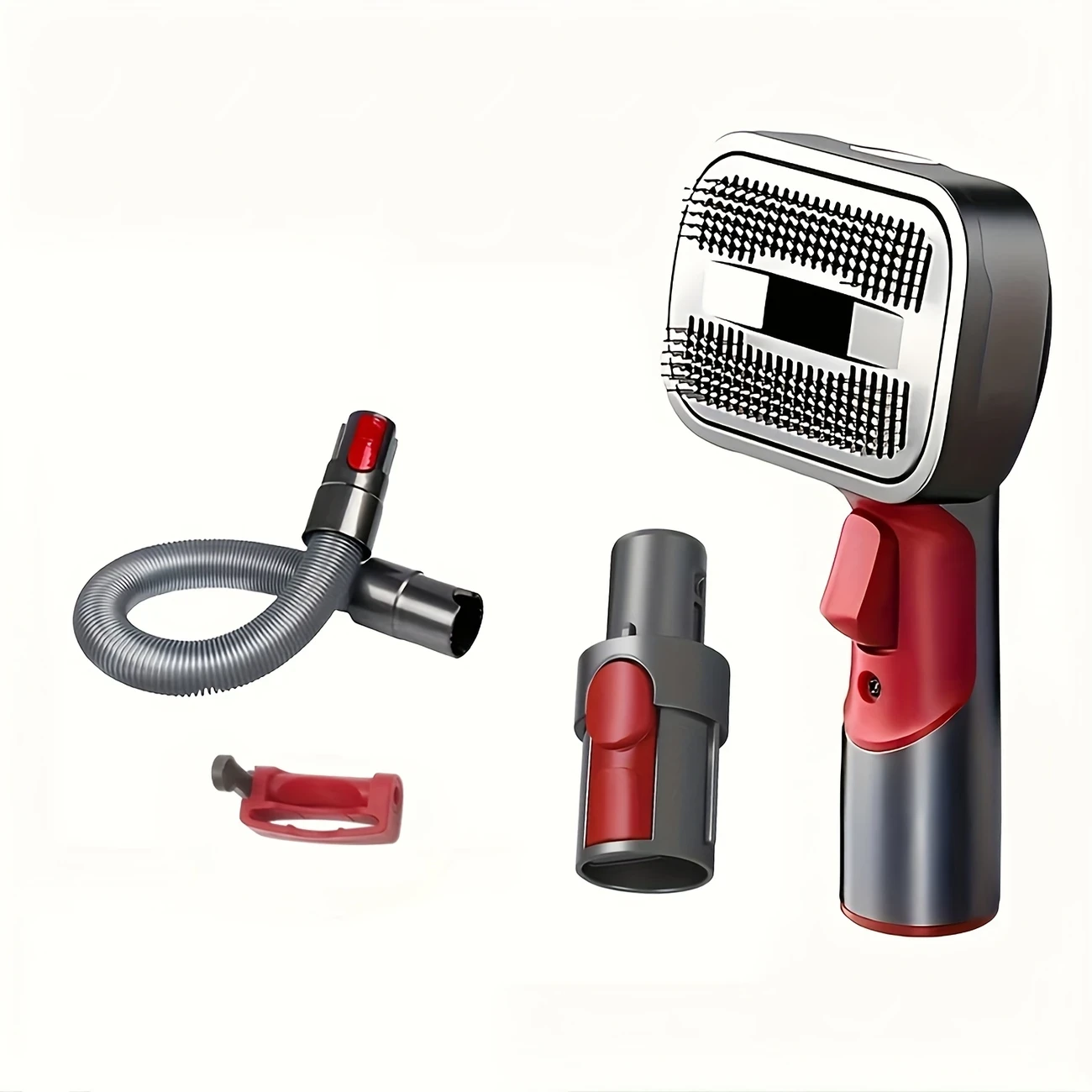 LOTOUL Stainless Steel Bristle Pet Grooming Brush Attachment