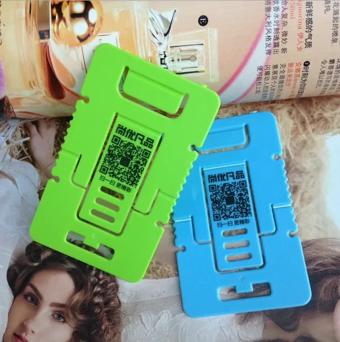 Large Card Type Mobile Phone Holder Foldable Business Card Phone Holder