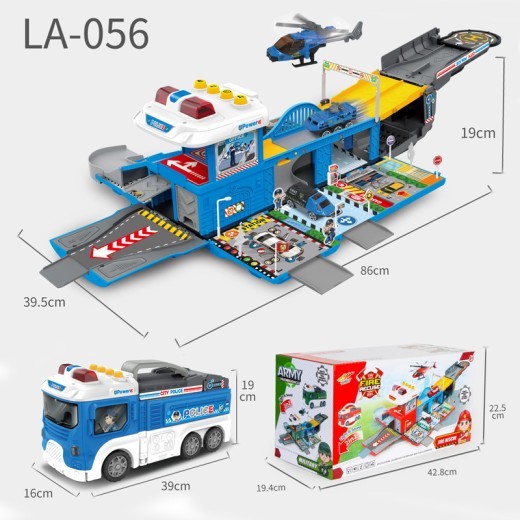 Cartoon Deformation Double-deck Bus Multi-functional Children's Inertia Sliding