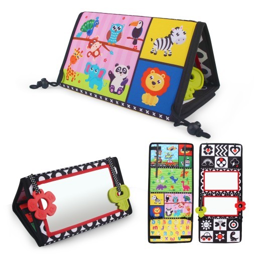 Mirror Cloth Book Baby Mirror Cloth Book Four Folding Mirror Pendant