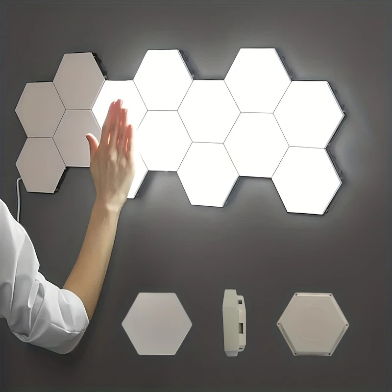 6packs Touch Control - Hexagonal LED Wall Light