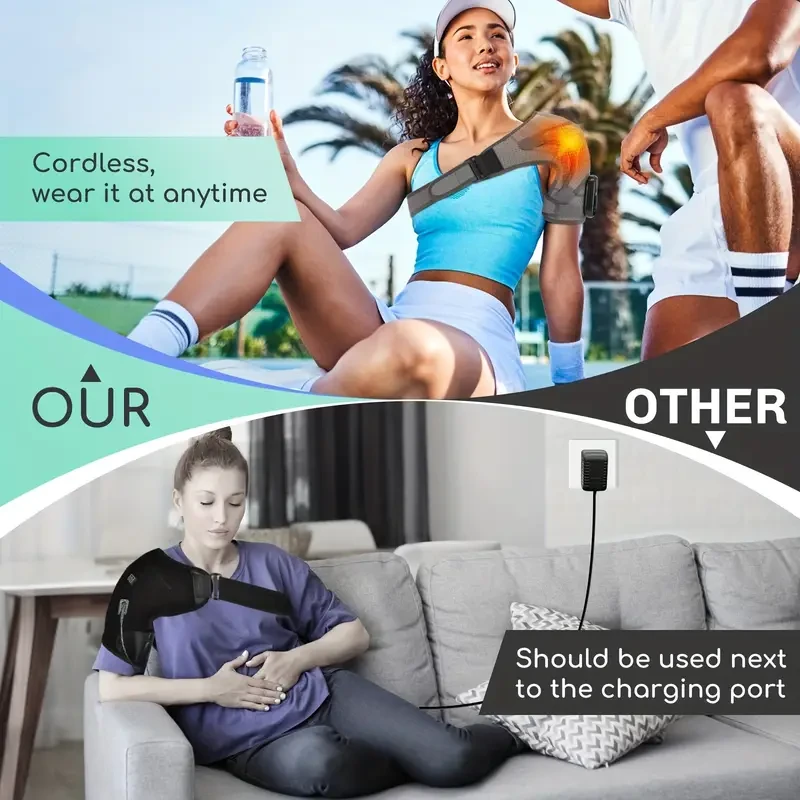 1pc ThermaCare Heated Shoulder Massager Belt