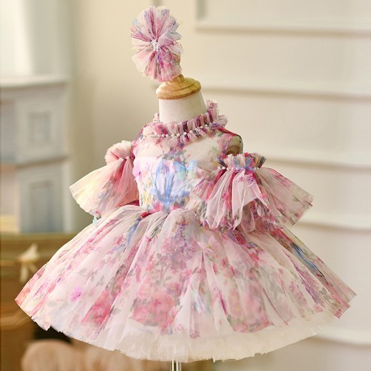 Girl's One Year Old Celebration Dress Princess Dress