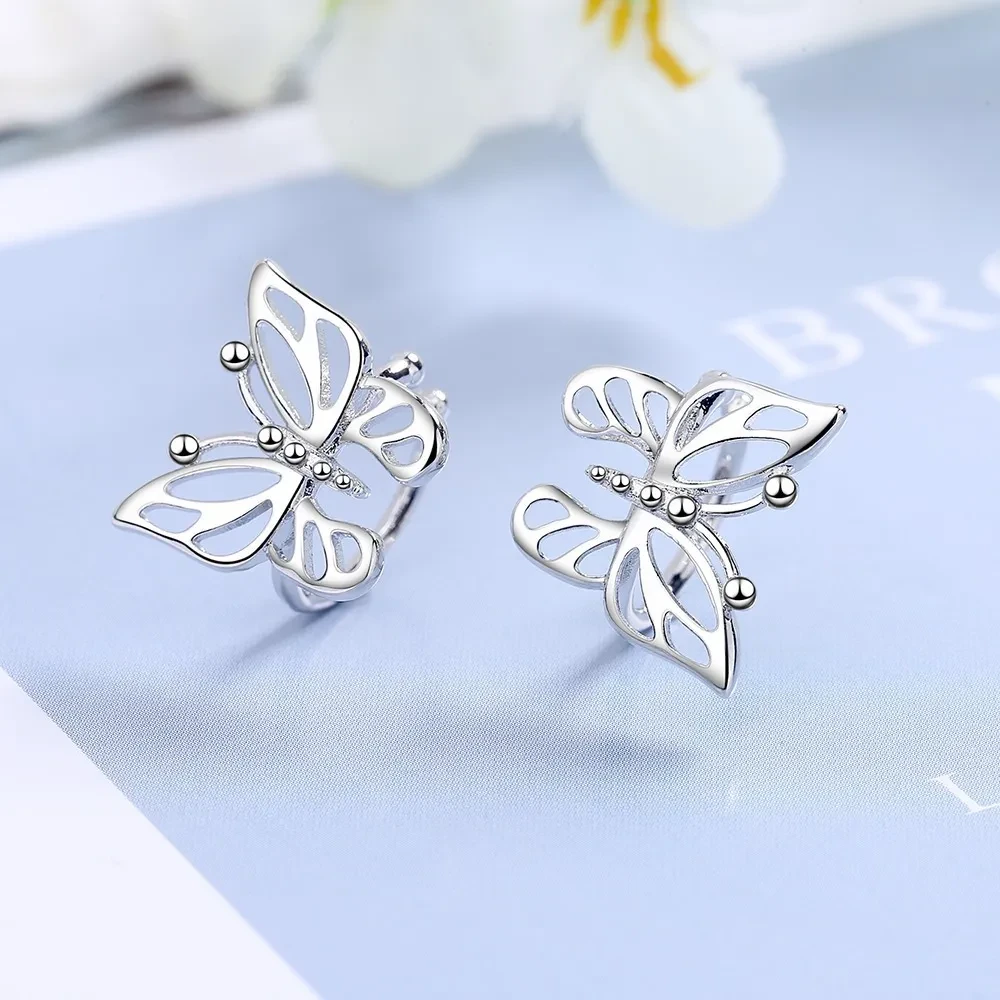 Butterfly Ear Bone Clip No Pierced Female Korean Ear Clip Temperament Sweet Girl Ear Jewelry