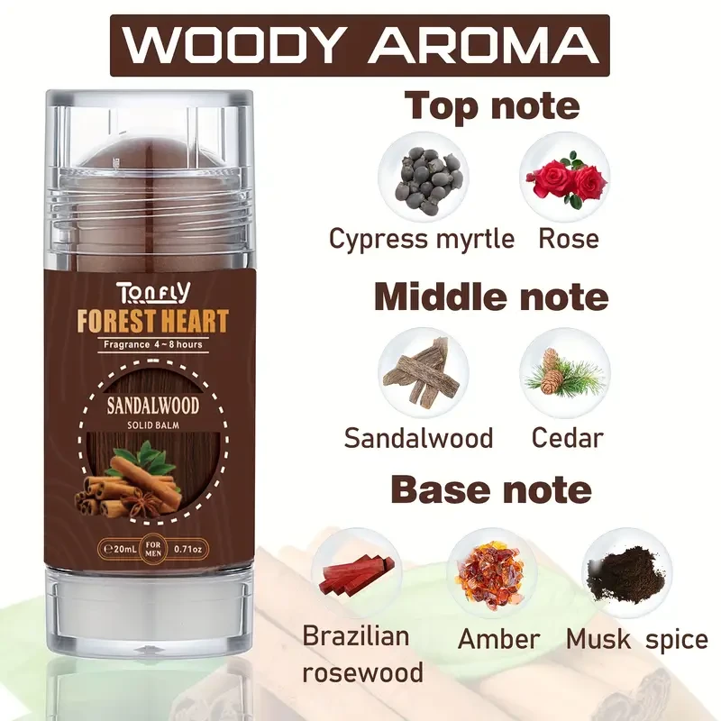 Sandalwood Solid Perfume Stick for Men