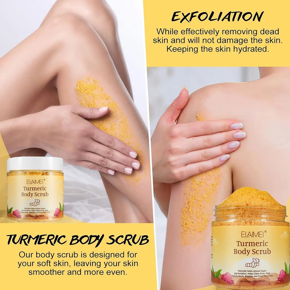 Matcha & Himalayan Salt & Turmeric Body Scrub Whitening, Anti-Oxidation, Reduces Acne & Pimples