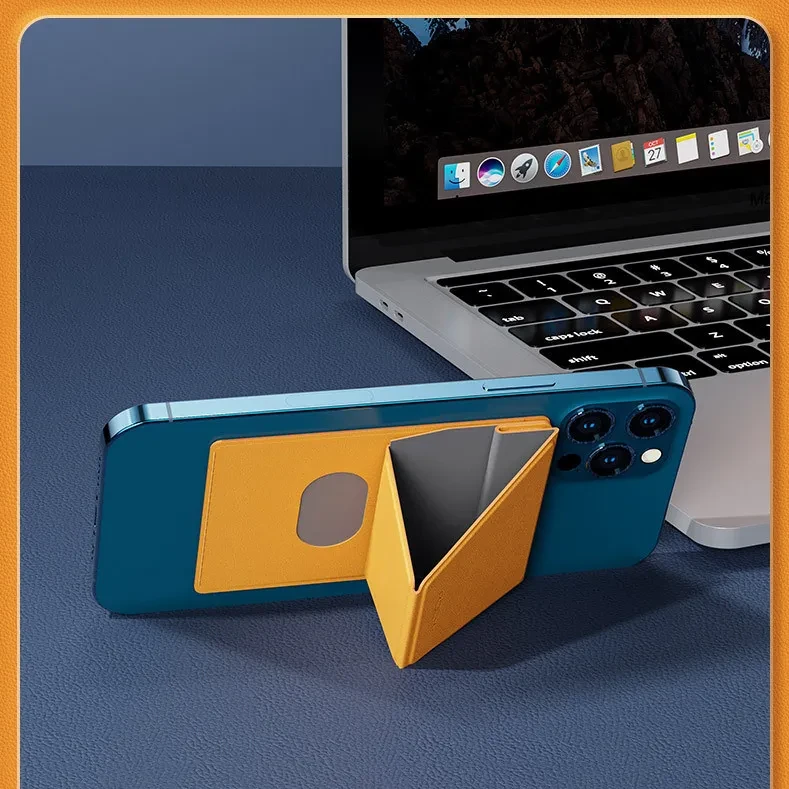 Magnetic Velcro Card Sleeve Invisible Folding Bracket