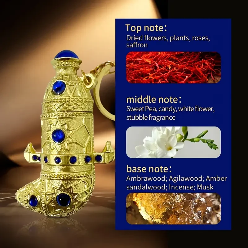 Elegant Golden-Embellished Eau de Parfum for Men and Women