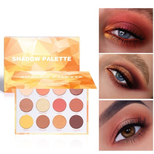 12-Color Matte And Metallic Glitter Eyeshadow Palette