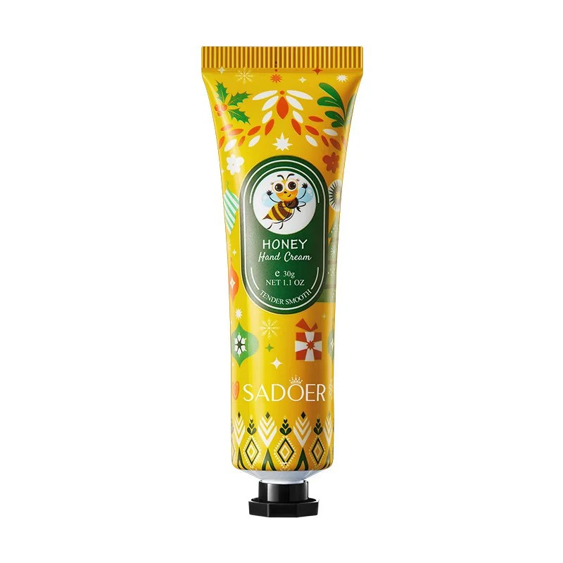 SADOER Honey Hand Cream  Moisturizing, Brightening, and Repairing for Dry, Cracked Hands
