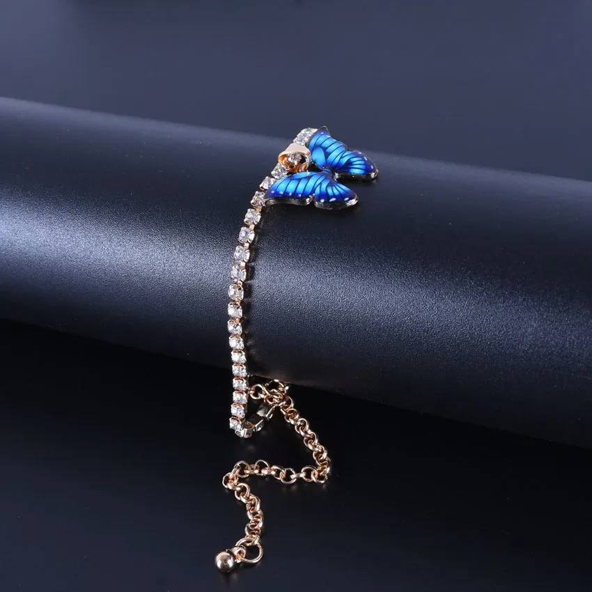 Exquisite Copper Anklet With Butterfly Pendant
