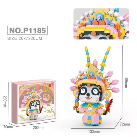 Panda Building Blocks Small Particle Gift Puzzle Decoration Toys