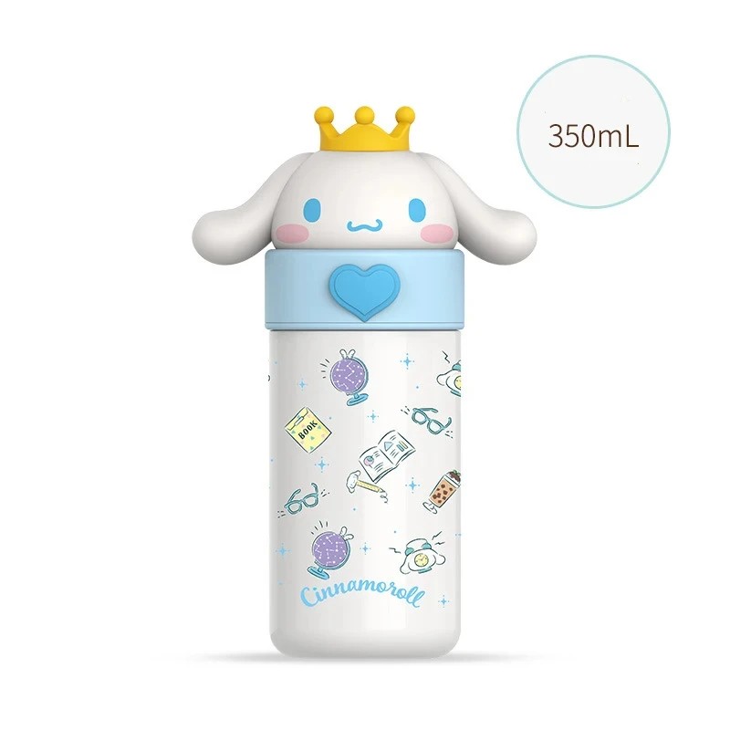Miniso Hello Kitty Cinnamoroll Kuromi Stainless Steel 316 Thermos Water Bottle  Vacuum Termo Kids Vacuum Flask Bottle Tumbler