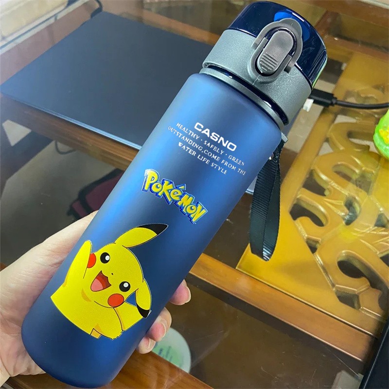 MINISO Pikachu 560ml Direct Drinking Water Bottle  Large Capacity Portable Coffee Cup, Leak Proof, Durable Cartoon Cute Hydroflask