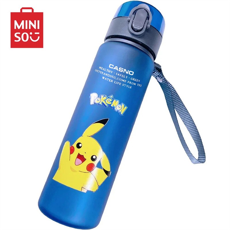 MINISO Pikachu 560ml Direct Drinking Water Bottle  Large Capacity Portable Coffee Cup, Leak Proof, Durable Cartoon Cute Hydroflask