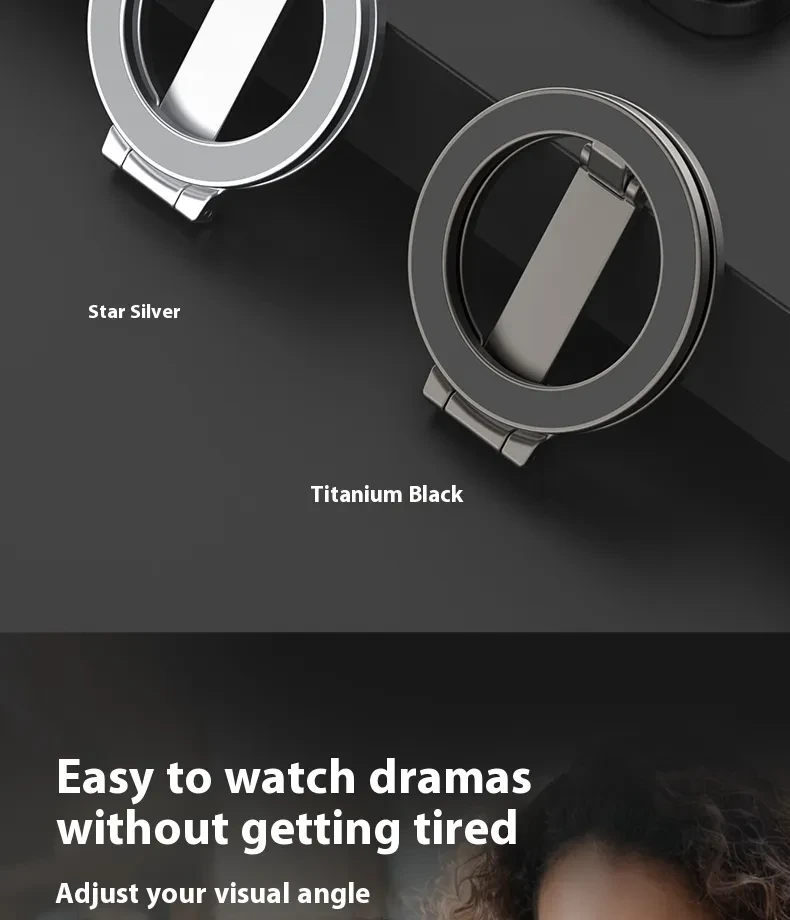 Multi-functional Fastened Ring Desktop Stand Full Metal Bracket