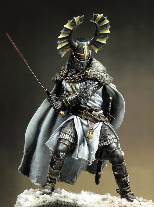 Resin Kit Teutonic Warriors Fifteenth Century 90mm Detailed Model Kit for Historical Figures