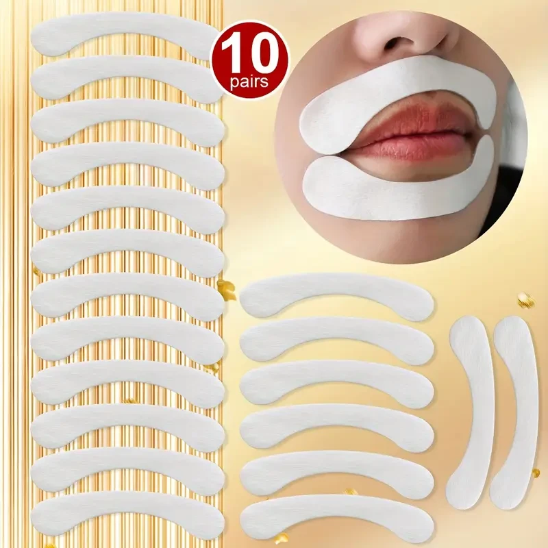 10 Bags Hyaluronic Acid Lip Wrinkle Patches for Women