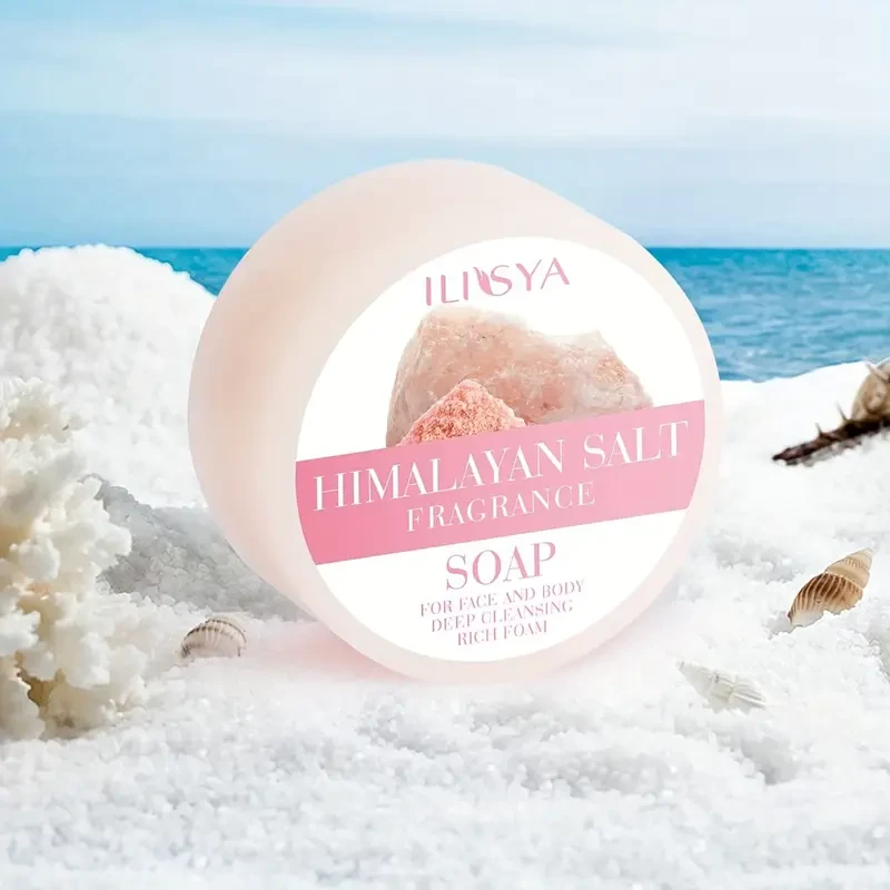 Himalayan Salt Fragrance Soap for Face and Body Deep Cleansing Rich Foam
