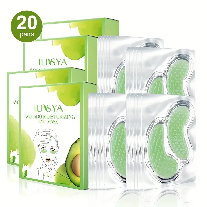 4 Boxes, ILISYA Avocado Collagen Crescent Eye Mask