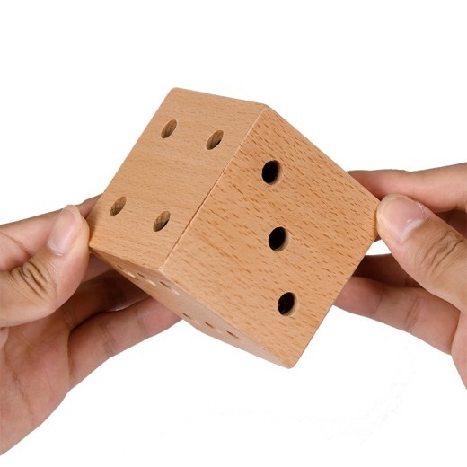 Dice Maze Educational Toy Wooden Ball Labyrinth Ball