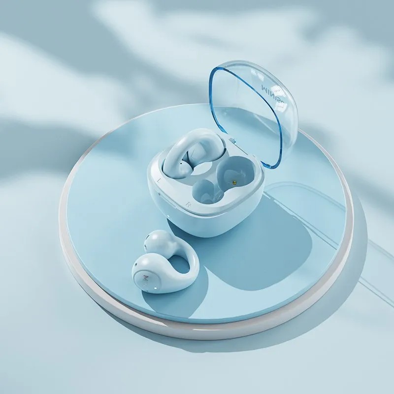 Original MINISO MCT09 Wireless Bluetooth V5.3 Earphones  Touch Control Ear Clip Music Earbuds, Sport Running Headset with Mic