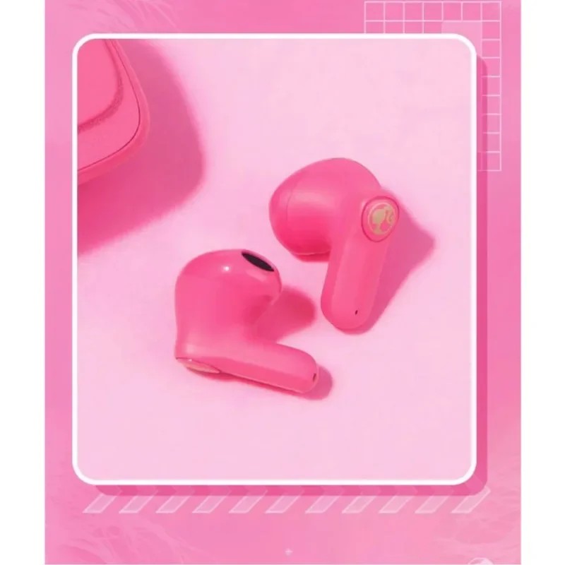 Genuine MINISO Barbie Series TWS Bluetooth Headphones  Pink Cute Creative Handbag Shape In-Ear Earplugs, Ideal Girls Holiday Gift