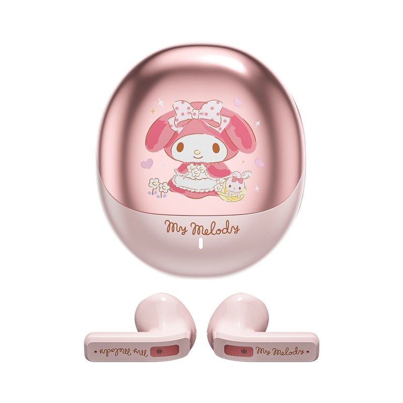 Miniso Sanrio BL02 Wireless Bluetooth 5.4 Earphones  Touch Control HD Call Earbuds with LED, Long Endurance Music Headphones, Cute Design