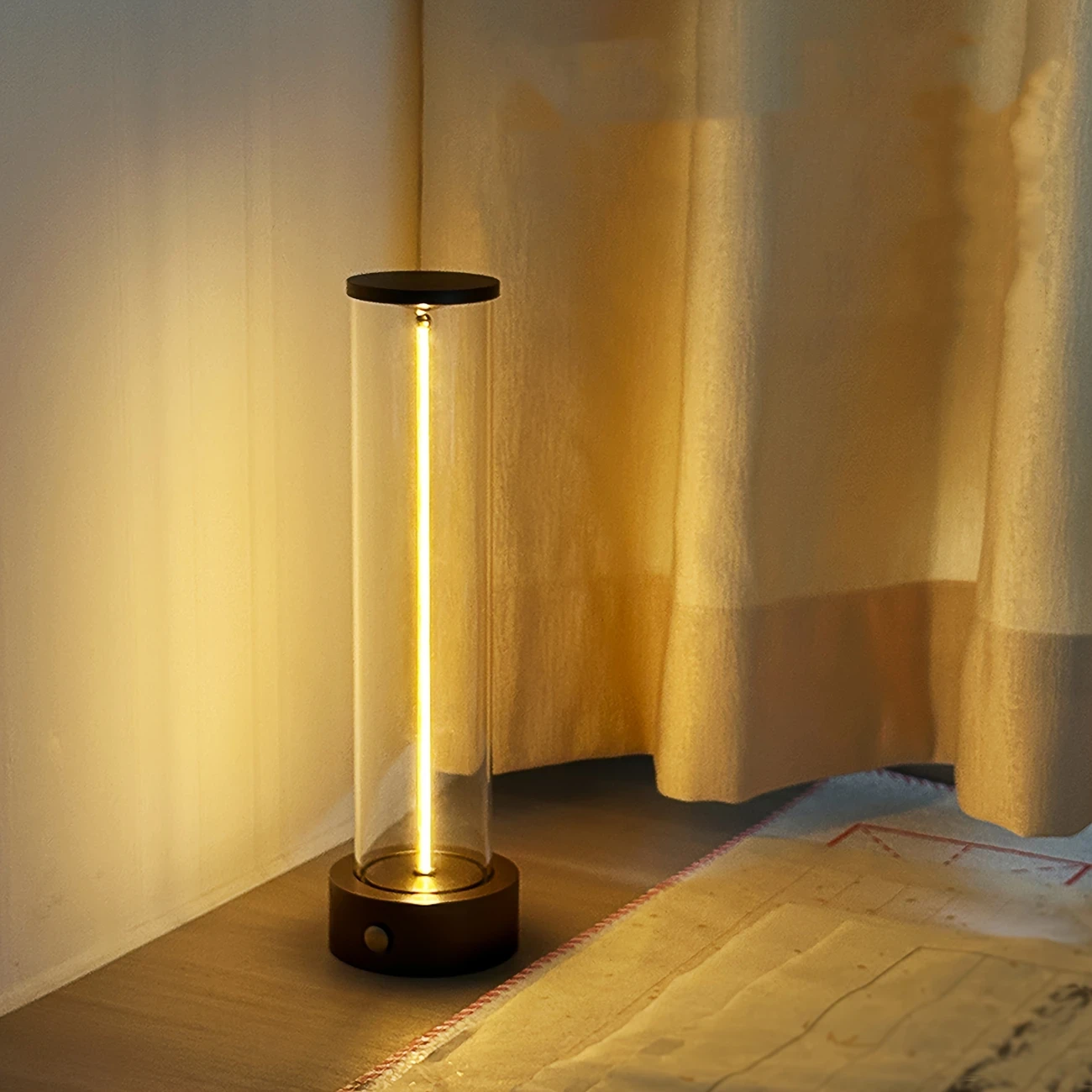 Modern Cordless Bedside Lamp  A Stylish Lighting Solution for Any Room