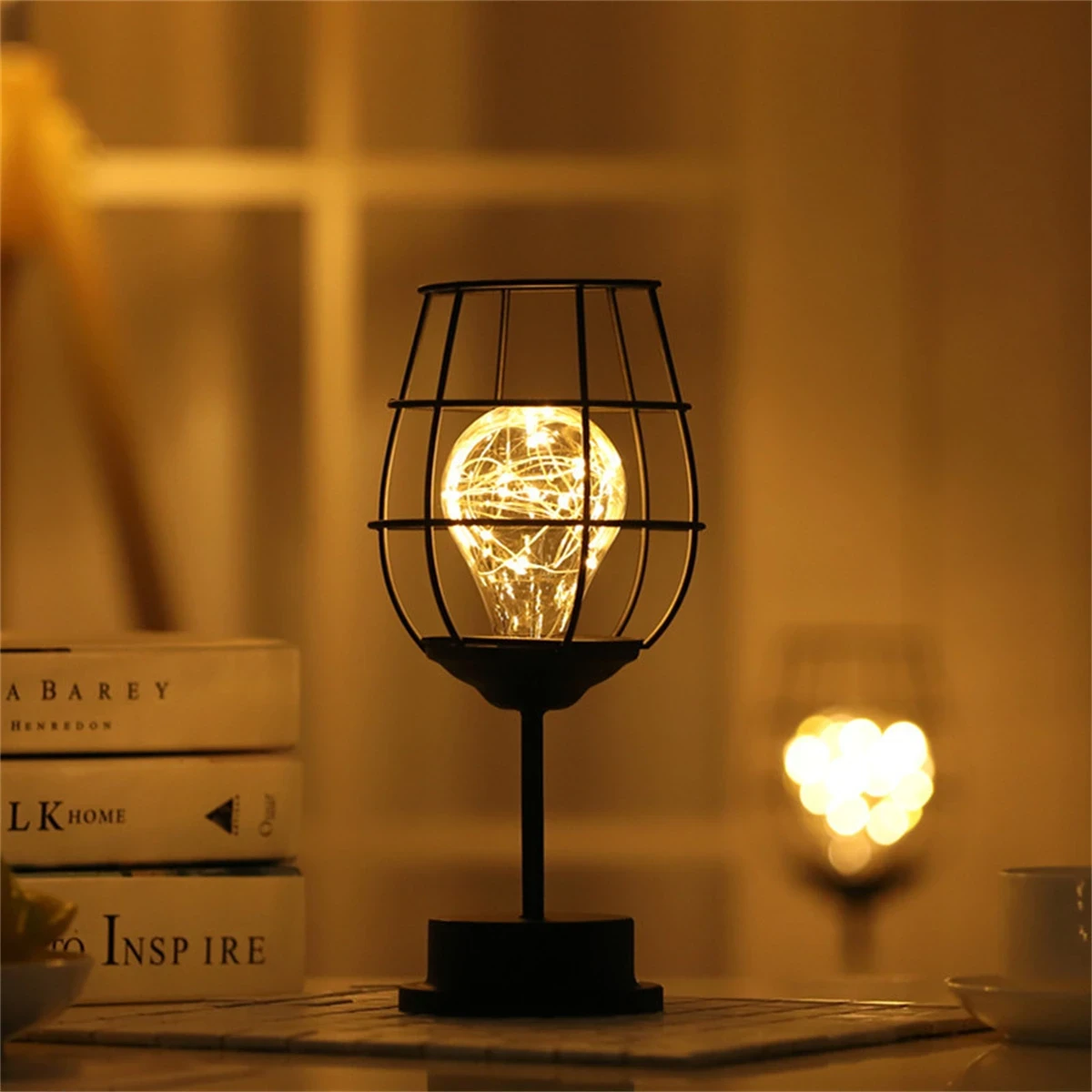 1pc 20L Bottle/Glass Creative Night Lamp Powered by Three AA Batteries  Decorative Lights for Bedroom and Living Room