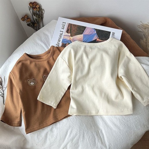 Babies' Long-sleeved T-shirt Bottoming Shirt Children's Autumn Models Baby Clothes Cartoon Top