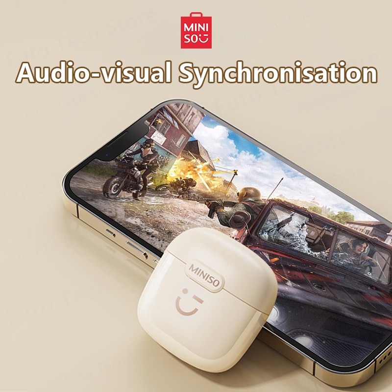 Original MINISO M06 Wireless Bluetooth V5.3 Headset  Stereo Gaming Sports Earphones, Noise Reduction Headphones with Mic