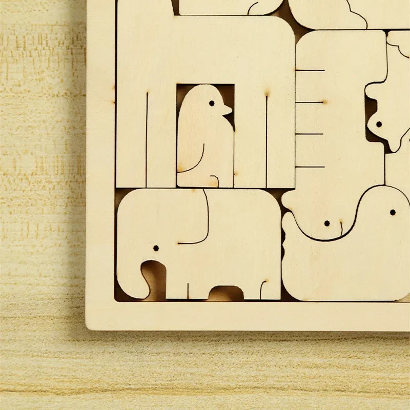 Children's Wooden Tangram Irregular Puzzle Toy