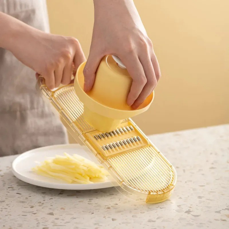 Mandoline Slicer with Bowl & 6 Blades