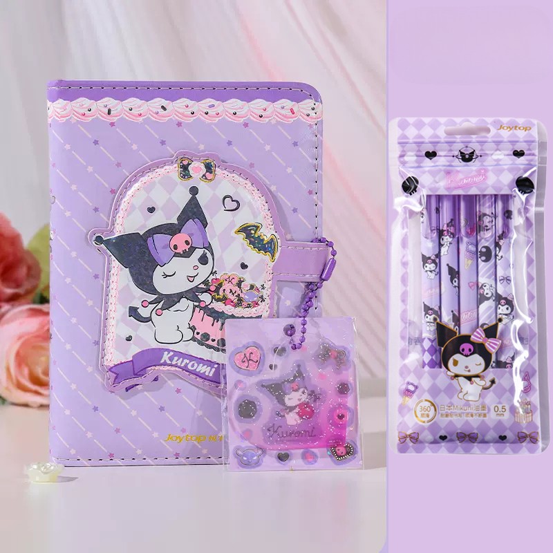Sanrio Miniso Notebook with Pen Set  High Quality Kawaii Stationery featuring My Melody for School Students and Girls